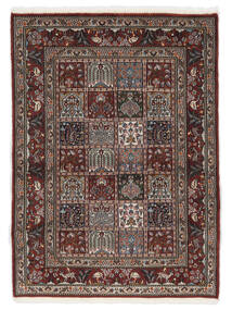  Moud Dywan 102X142 Orientalny Tkany Ręcznie Czarny/Ciemnobrązowy (Wełna/Jedwab, Persja/Iran)