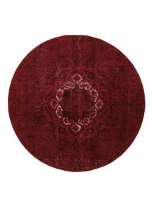 Tkany Ręcznie Colored Vintage - Persien/Iran 150X150 Vintage Perski Dywan Wełniany Czarny/Ciemnoczerwony Mały Dywan 