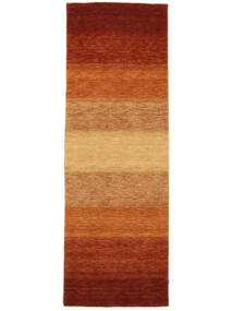  Gabbeh Rainbow - Rdzawy Dywan 80X240 Nowoczesny Chodnik Dywanowy Biały/Creme/Ciemnoczerwony (Wełna, Indie)