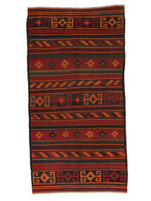  Afgan Vintage Kilim Dywan 170X328 Orientalny Tkany Ręcznie Chodnik Dywanowy Czarny/Ciemnoczerwony (Wełna, Afganistan)