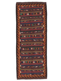  Afgan Vintage Kilim Dywan 126X315 Orientalny Tkany Ręcznie Chodnik Dywanowy Czarny (Wełna, Afganistan)