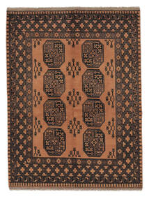  Afgan Dywan 154X202 Orientalny Tkany Ręcznie Czarny/Ciemnobrązowy (Wełna, Afganistan)