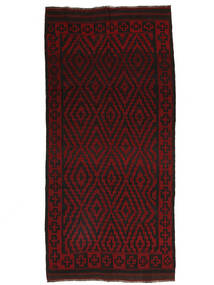  Afgan Vintage Kilim Dywan 171X353 Orientalny Tkany Ręcznie Chodnik Dywanowy Czarny (Wełna, Afganistan)
