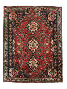  Sziraz Dywan 125X164 Orientalny Tkany Ręcznie Czarny/Ciemnobrązowy (Wełna, Persja/Iran)