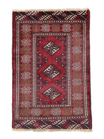  Turkmeński Dywan 60X90 Orientalny Tkany Ręcznie Ciemnoczerwony/Czarny (Wełna, Persja/Iran)