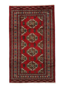  Turkmeński Dywan 160X275 Orientalny Tkany Ręcznie Czarny/Ciemnobrązowy (Wełna, Persja/Iran)