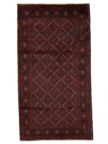  Beludż Dywan 100X185 Orientalny Tkany Ręcznie Czarny (Wełna, Persja/Iran)