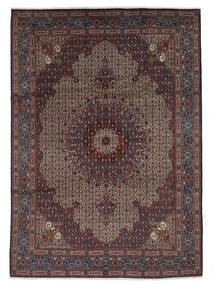  Moud Dywan 270X388 Orientalny Tkany Ręcznie Czarny/Ciemnobrązowy Duży ( Persja/Iran)
