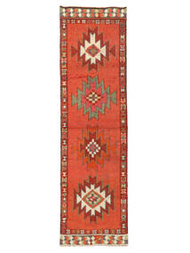  Herki Vintage Dywan 92X334 Orientalny Tkany Ręcznie Chodnik Dywanowy Ciemnoczerwony/Czerwony (Wełna, )