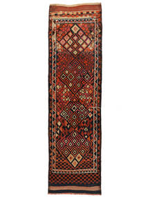 85X300 Dywan Orientalny Herki Vintage Dywan Chodnik Dywanowy Czarny/Ciemnoczerwony (Wełna, Turcja)