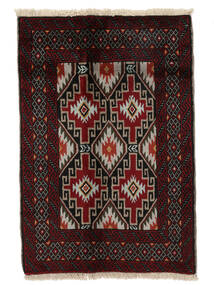 83X121 Dywan Beludż Orientalny Czarny/Brunatny (Wełna, Persja/Iran)