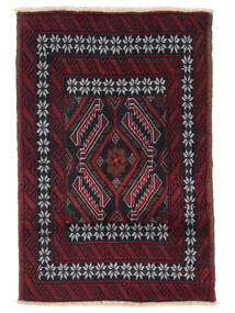 Dywan Orientalny Beludż 79X118 Czarny/Ciemnoczerwony (Wełna, Persja/Iran)