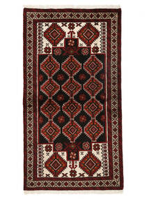  Beludż Dywan 102X187 Orientalny Tkany Ręcznie Czarny/Ciemnoczerwony (Wełna, )
