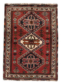 Dywan Orientalny Kaszkaj 85X120 Czarny/Ciemnoczerwony (Wełna, Persja/Iran)